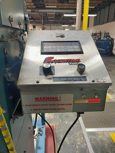Used 30" ROSENTHAL SHEETMASTER WITH PROGRAMABLE CONTROL AND UNWIND