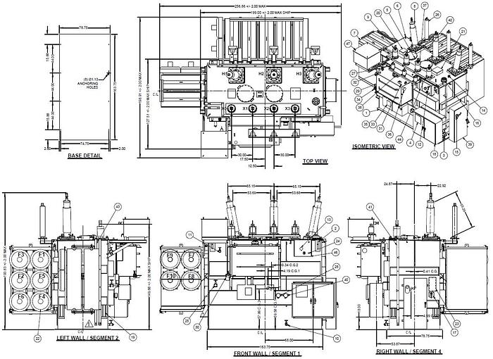 Surplus 2019 VIRGINIA TRANSFORMER CORP. Unused Surplus 20/33 MVA VTC Substation Transformer 115 kV Delta - 6900Y/3984