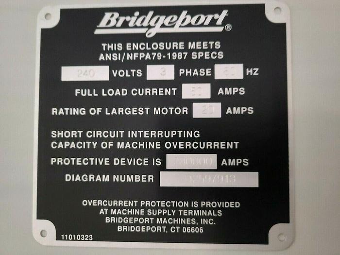 Used Bridgeport TC3G VMC Vertical Machining Center CNC Milling Machine Mill Pristine!