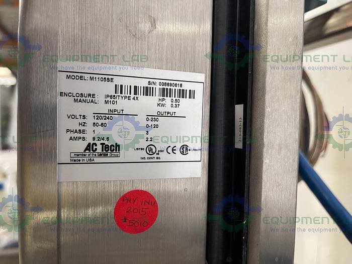 Used Sterling Electric  SIY054MCI Motor w/CMF010 Mass Flow Sensor, 1700R11 Transmitter