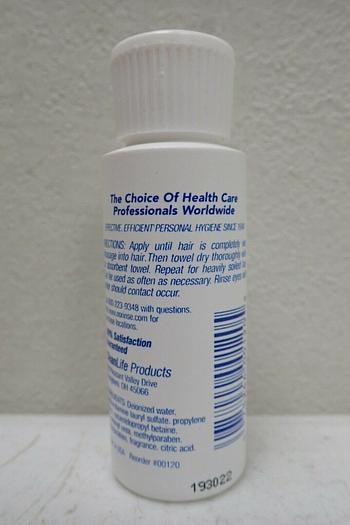 Used CleanLife Products 00120 No-Rinse Shampoo, 2 fl oz/Bottle, 72 Bottles/Case