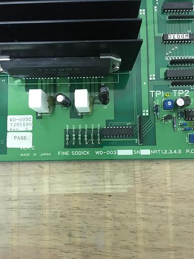 Used Sodick, WD-003C, PC Board, S/N-TJH1690, Ver 5