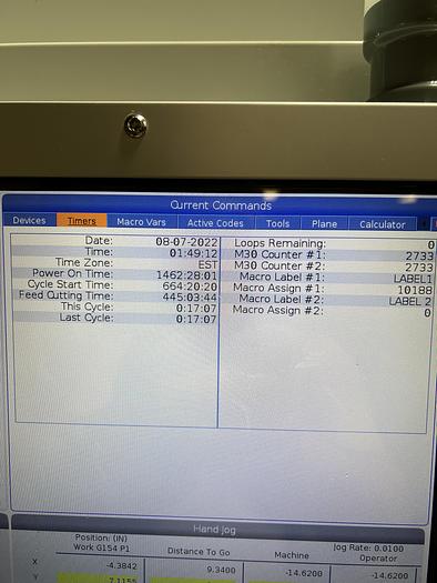 Used 2020 HAAS UMC-500SS 5-Axis CNC Vertical Machining Center