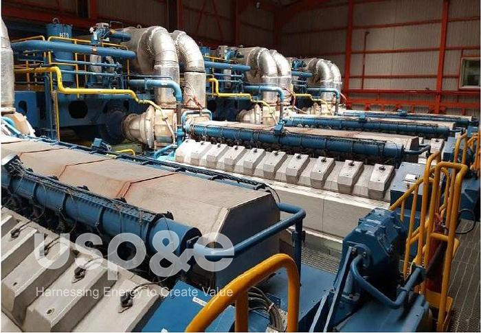 Used 48 MW 2010 Used Wartsila W20V34SG Natural Gas Generator