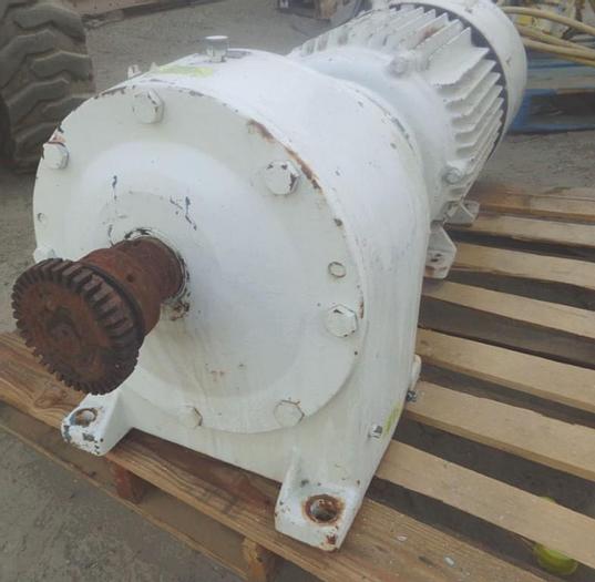 Used Motor, 30 HP, Gearbox, 282 RPM Out, 230/460V, #S743345