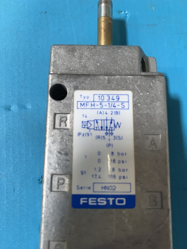 Used Festo Solenoid Valve 10349 MFH-5-1/4-S