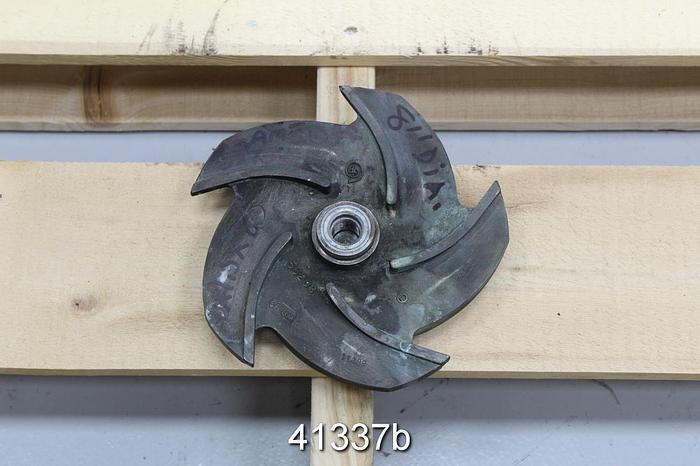 Used Goulds 3196 1x1.5x8  5-Vane 8" Impeller #41337