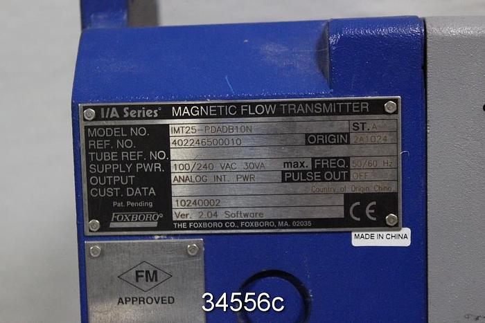 Used Foxboro Magnetic Flowmeter Control Unit, IMT25-PDADB10N #34556