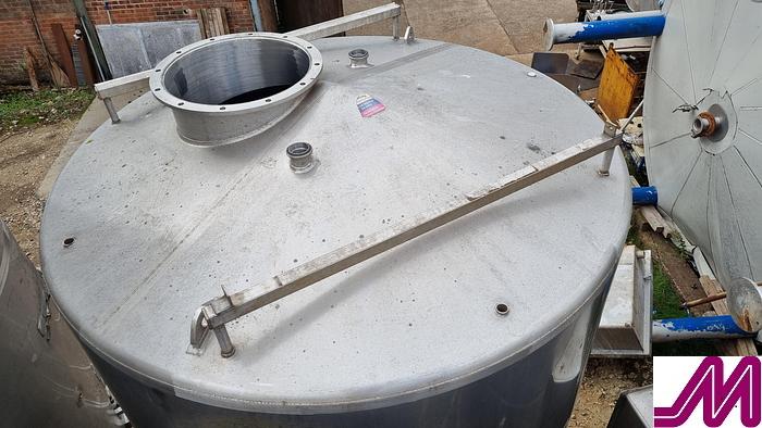 Used 10,000 Litre 10,000 Litre Stainless Steel Jacketed & Insulated Mixing Tank