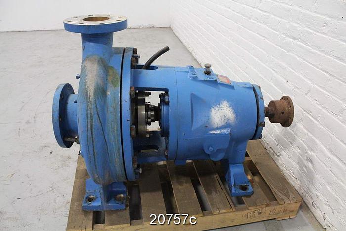 Used Goulds 3175 Pump, 3175S, 4X6X18, 5-Vane Impeller, 15.125" Impeller Diameter, Stainless Steel Casing, Stainles Steel Impeller, Stainless Steel Stuffing Box, Stainless Steel Suction Side Plate, Mechanical Seal #20757