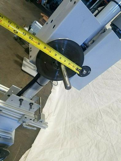 Used Motorized Stock Reel with Boston Gear Controls material payoff Feed