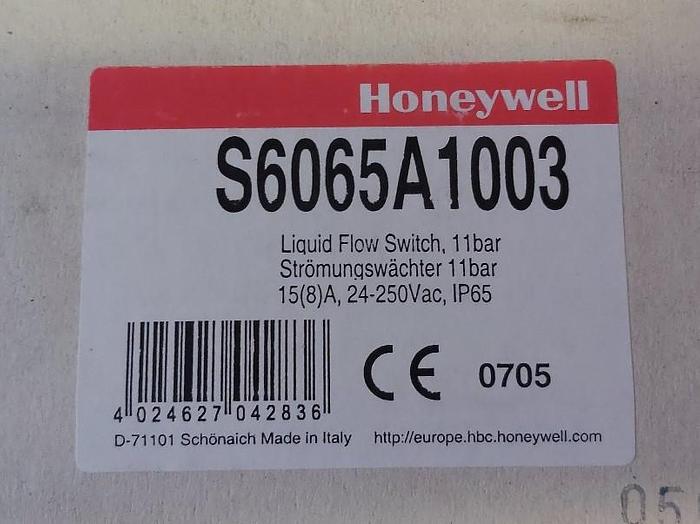 Liquid flow switch, S6065A1003, Honeywell,  new