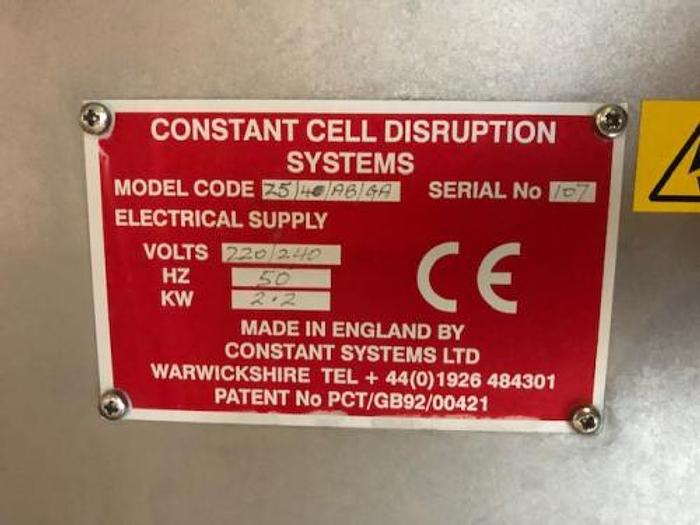 Used Constant Cell Disruption Systems