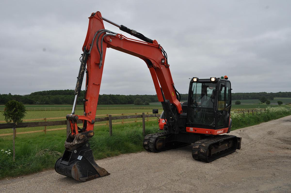 Used 2017 KUBOTA KX080-4a