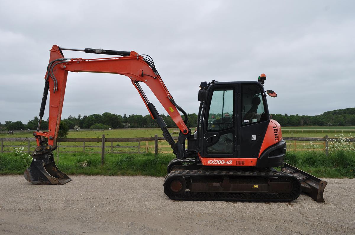 Used 2017 KUBOTA KX080-4a