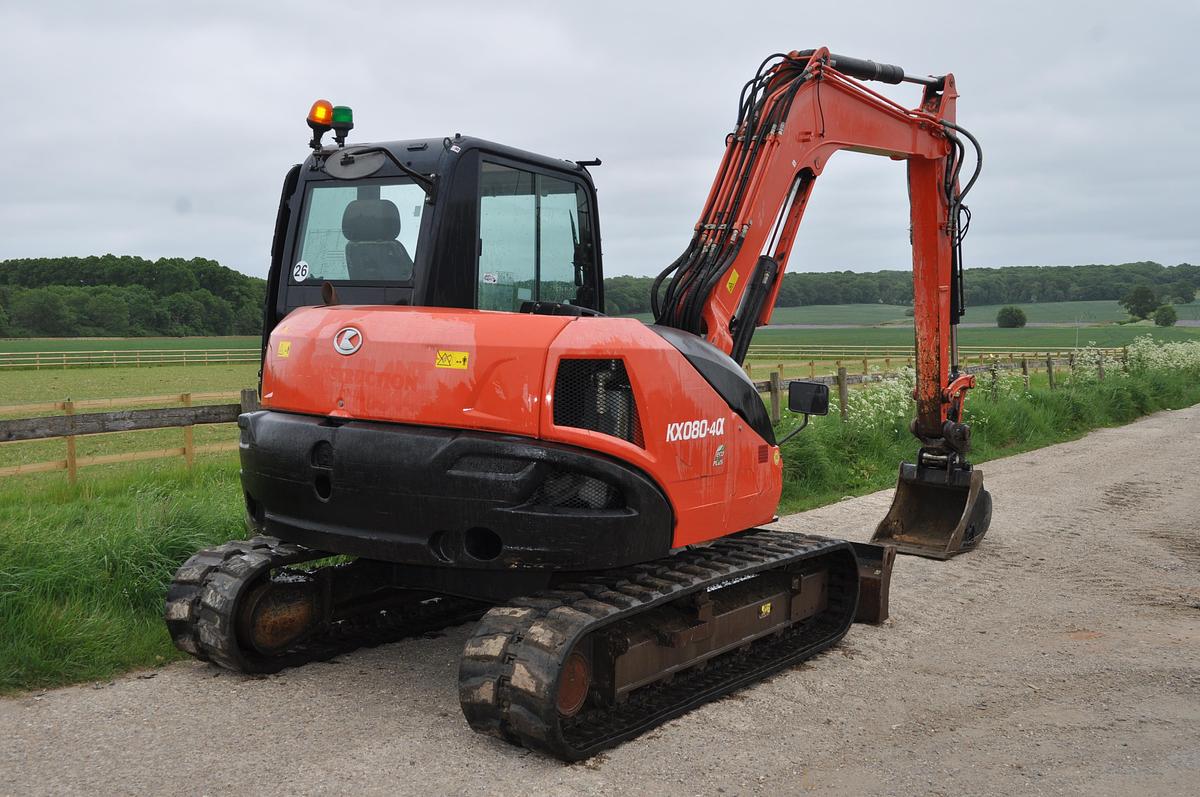 Used 2017 KUBOTA KX080-4a
