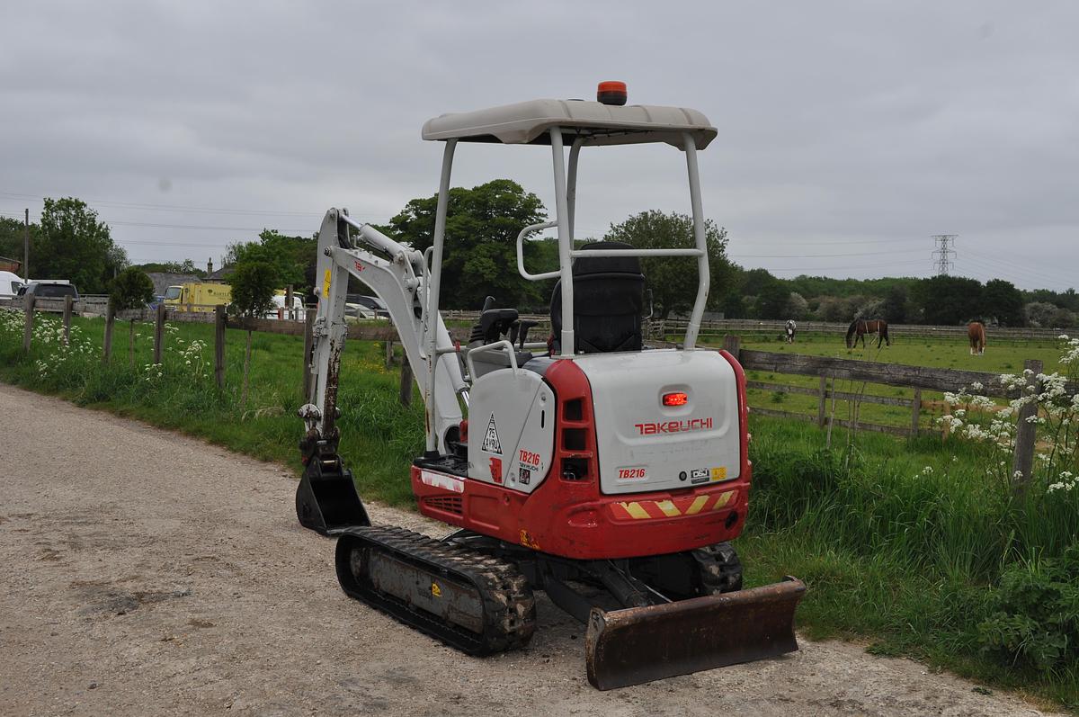 Used 2020 TAKEUCHI TB216