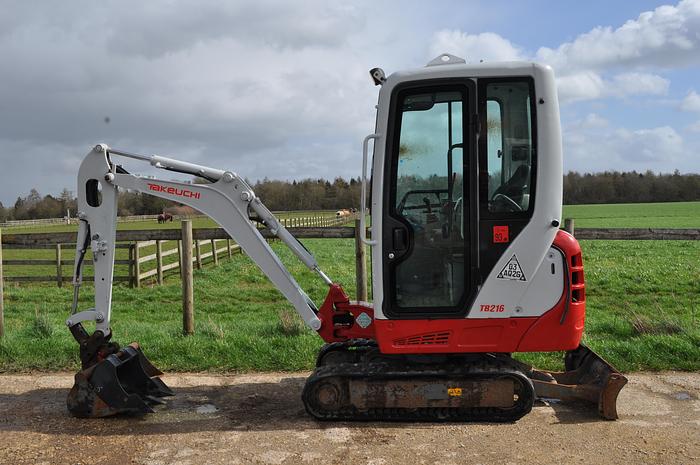 Used 2017 TAKEUCHI TB216