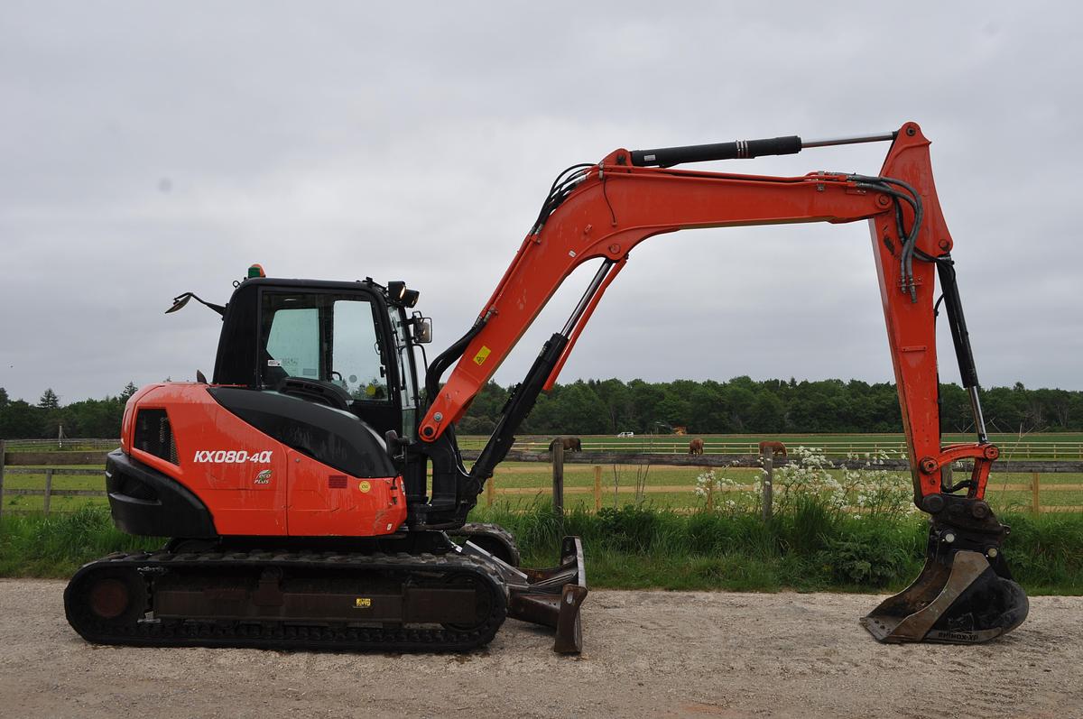 Used 2017 KUBOTA KX080-4a