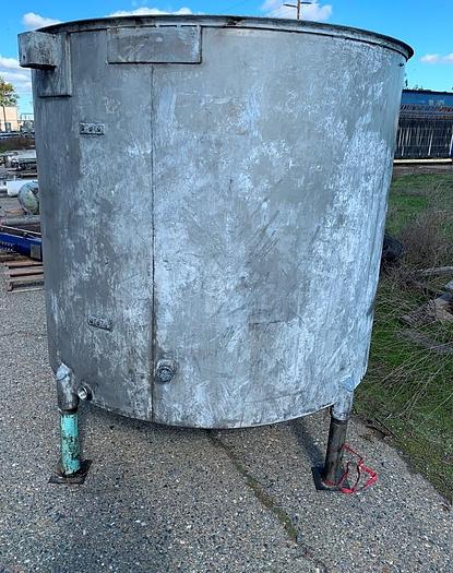Used Tank, 650 Gallon, S/st, OT/CB, 60" x 56" #S743642