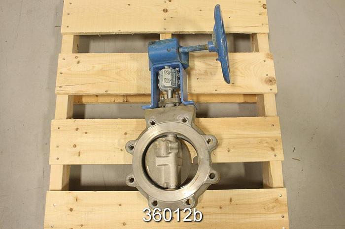 Used Neles Jamesbury 6 815L TT 3600MT 6" Hand Operated Butterfly Valve #36012
