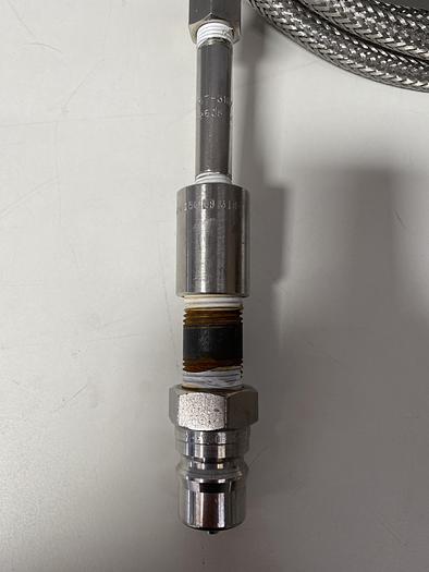 Used Stainless Steel 178" Flexible Braided Hose w/ SSH4 Quick Release & 1/2" Sanitary