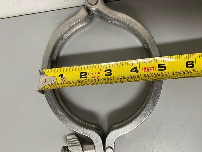 Used Anderson Single-Pin Heavy Duty Stainless Steel 4" Clamps