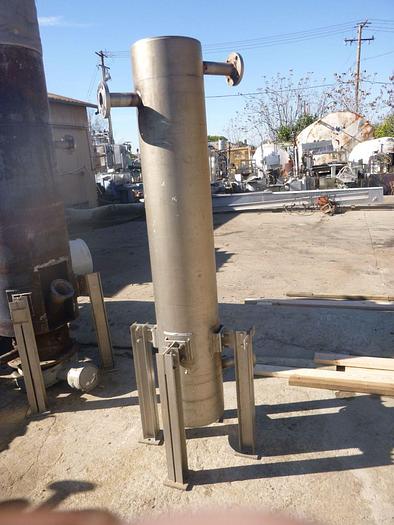 Used Heat Exchanger, Shell & Tube, S/st, 1/2" Tubes, 12" x 72" #S744380