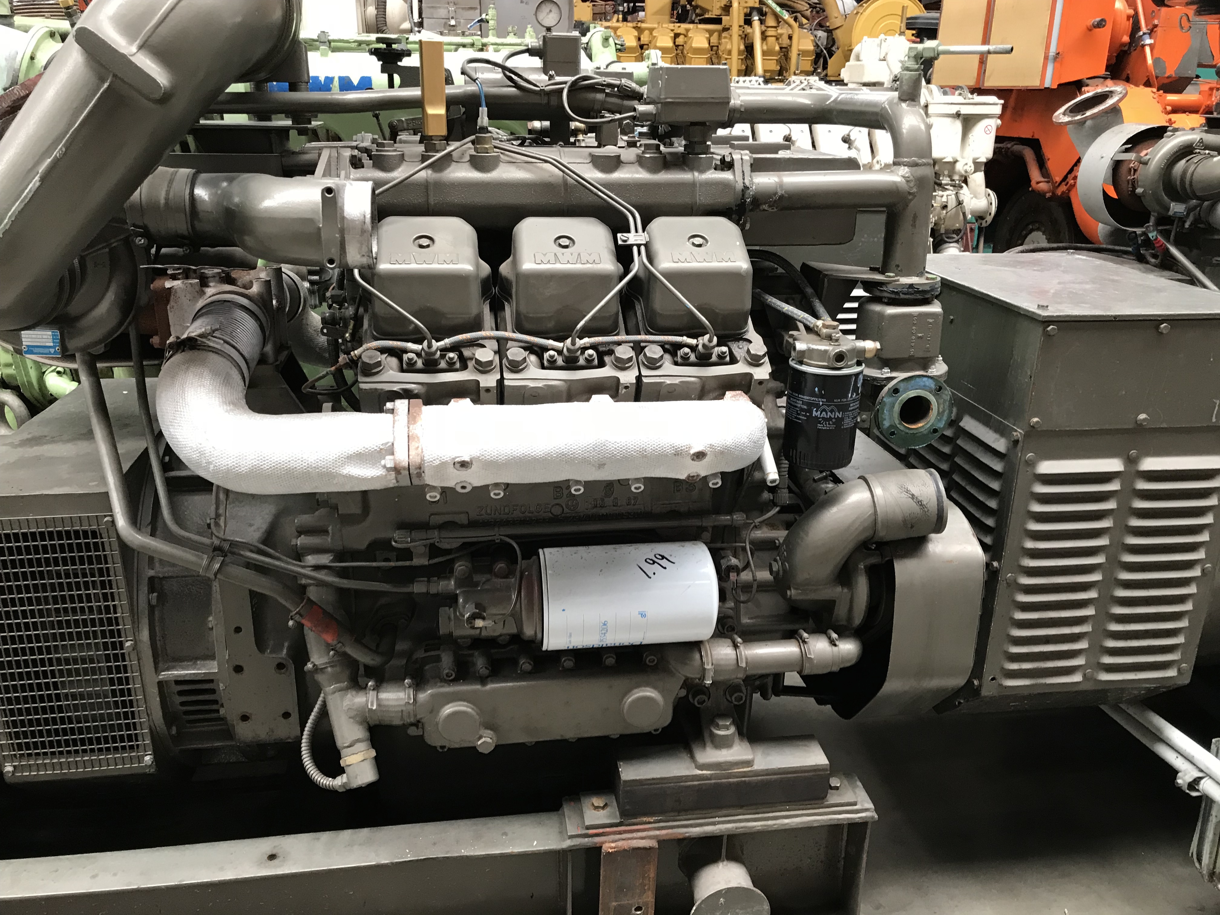 Used 1988 MWM TBD 234-V6 / A.VAN KAICK GEN.SET 250 KVA