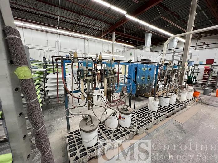 Used Cefla  UNO 1300 & VERTICAL OVEN spray finishing line