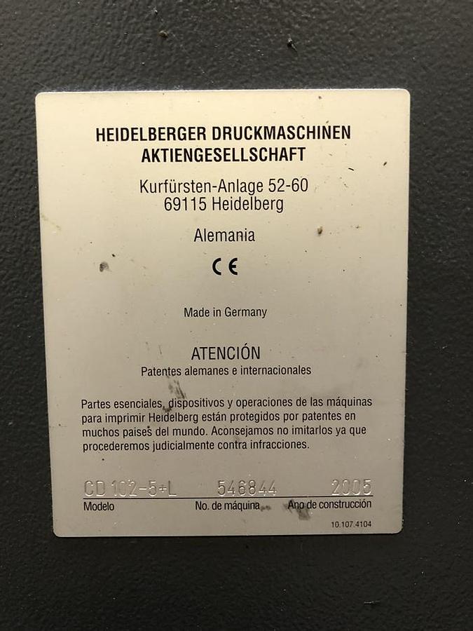 Usato HEIDELBERG CD 102-5+LX