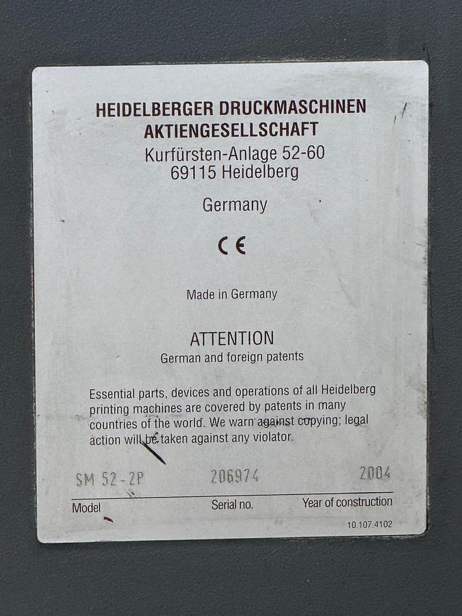 Usato HEIDELBERG SM 52-2P