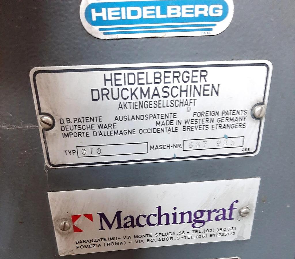 Usato HEIDELBERG GTO 52+