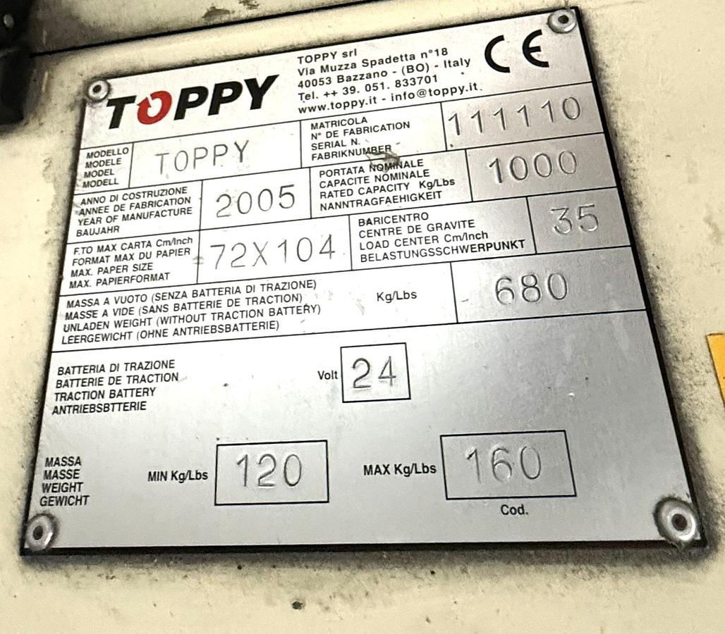 Usato Voltapila TOPPY 70X100