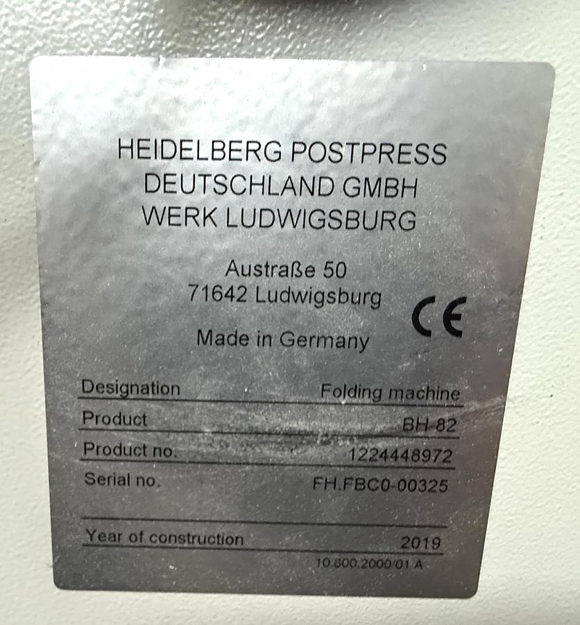 Usato HEIDELBERG Stahlfolder BH-82/6
