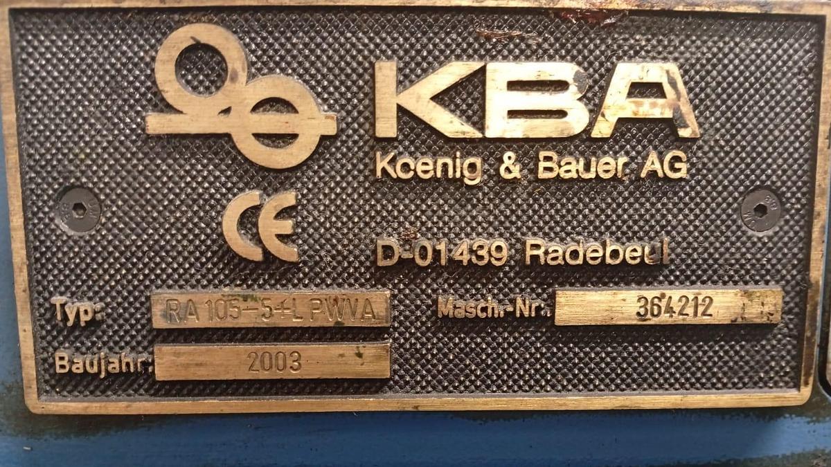 Usato KBA RA 105-5+L ALV2 PWHA HYBRID