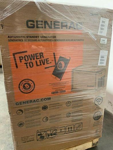 Used Generac G0070432 22kW Automatic Standby Generator System w/ Transfer Switch