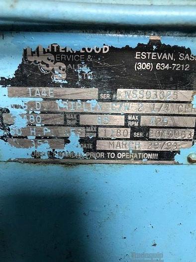 Used 1993 GARDNER DENVER TA4E Triplex Pump