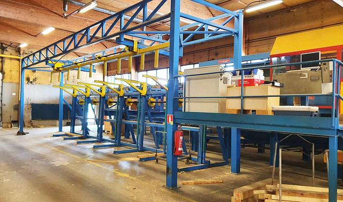 Used Hundegger K2-4 BHF joinery line  for log house production