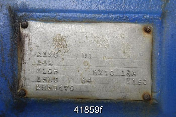 Used Goulds 3196 8x10x15G, Stainless Steel Casing #41859
