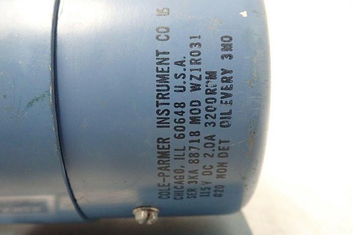 Used Cole Parmer WZ1R031 Pump with 7016 MasterFlex Peristaltic Pump Head