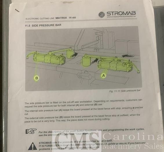 Used Stromab TR 450 Matrix Optimizing Saw