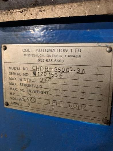 Used Colt Powered Uncoiler with Coil Car