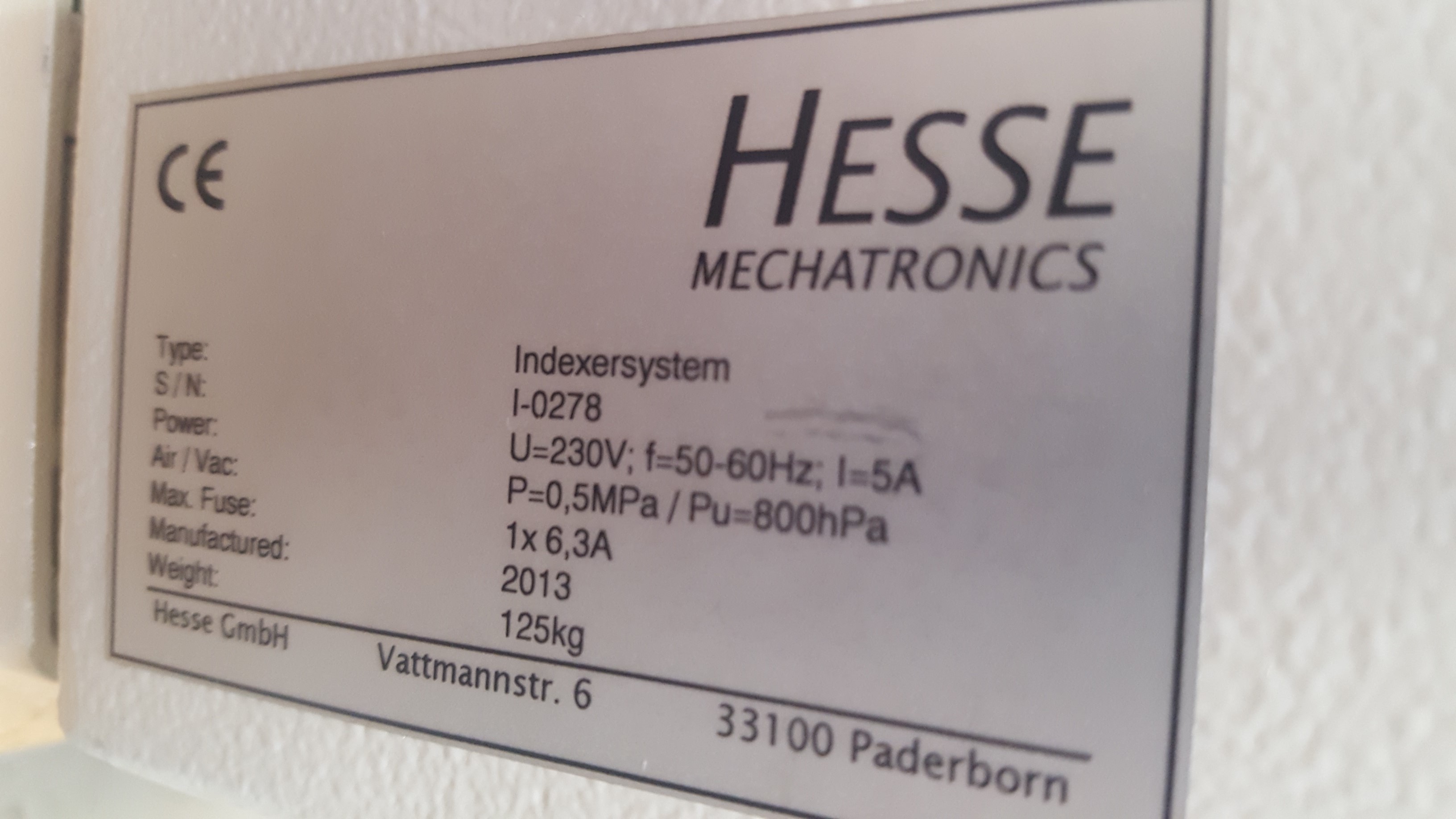Used 2013  Hesse & Knipps  Indexer system for Wirebonder Hesse & Knipps BJ 820