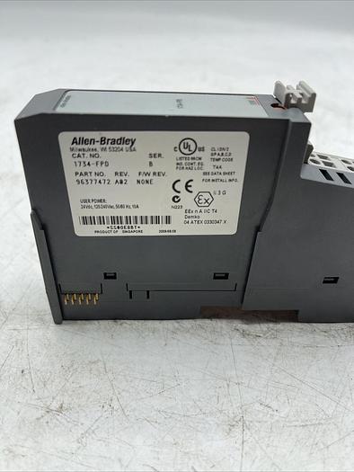 Used Allen Bradley 1734-FPD Ser B Point I/O w/ 1734-RTB Ser A Terminal Block