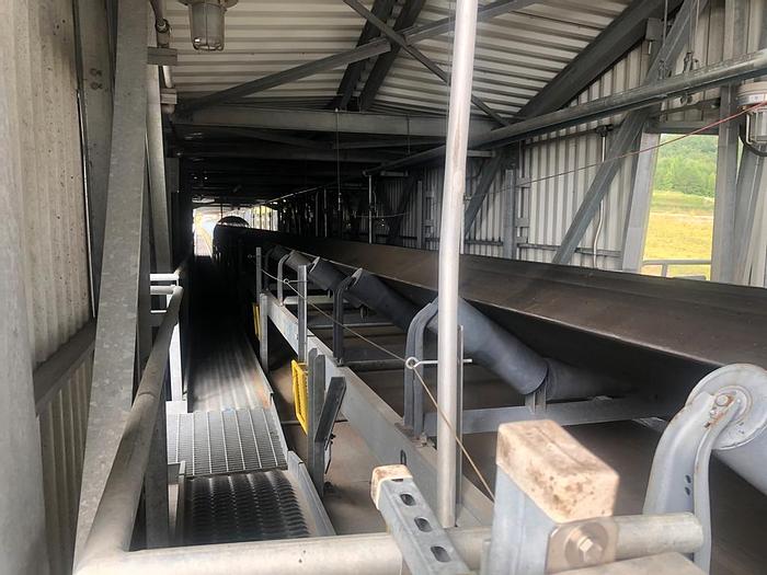 Used Conveyor, Belt, 48" x 295', Covered, Incline, 125 HP #C743207