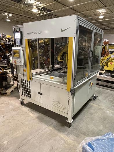 Used FANUC M10iA/10S 10KG X 1098MM H-REACH 6 AXIS ROBOTIC CELL WITH R30iA CONTROLLER