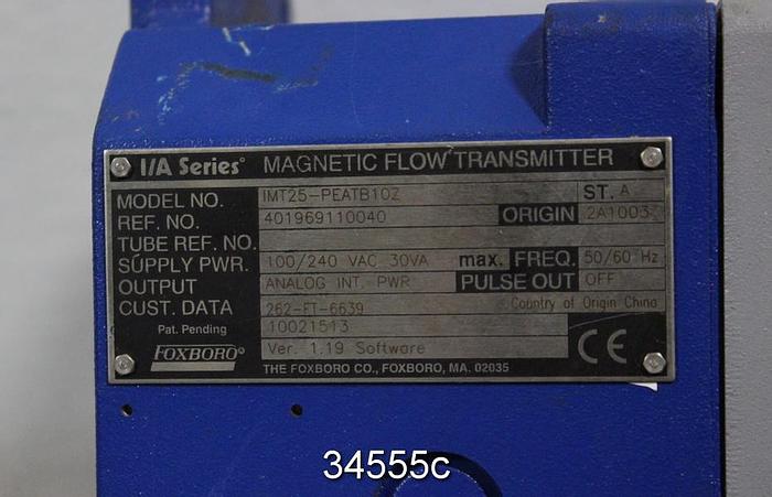 Used Foxboro Magnetic Flow Transmitter Control Unit, IMT25-PEATB10Z #34555
