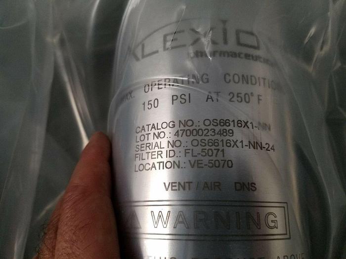 Alexion Filter Cartridge Housing OS6616 Medical Pharmaceutical Stainless Steel