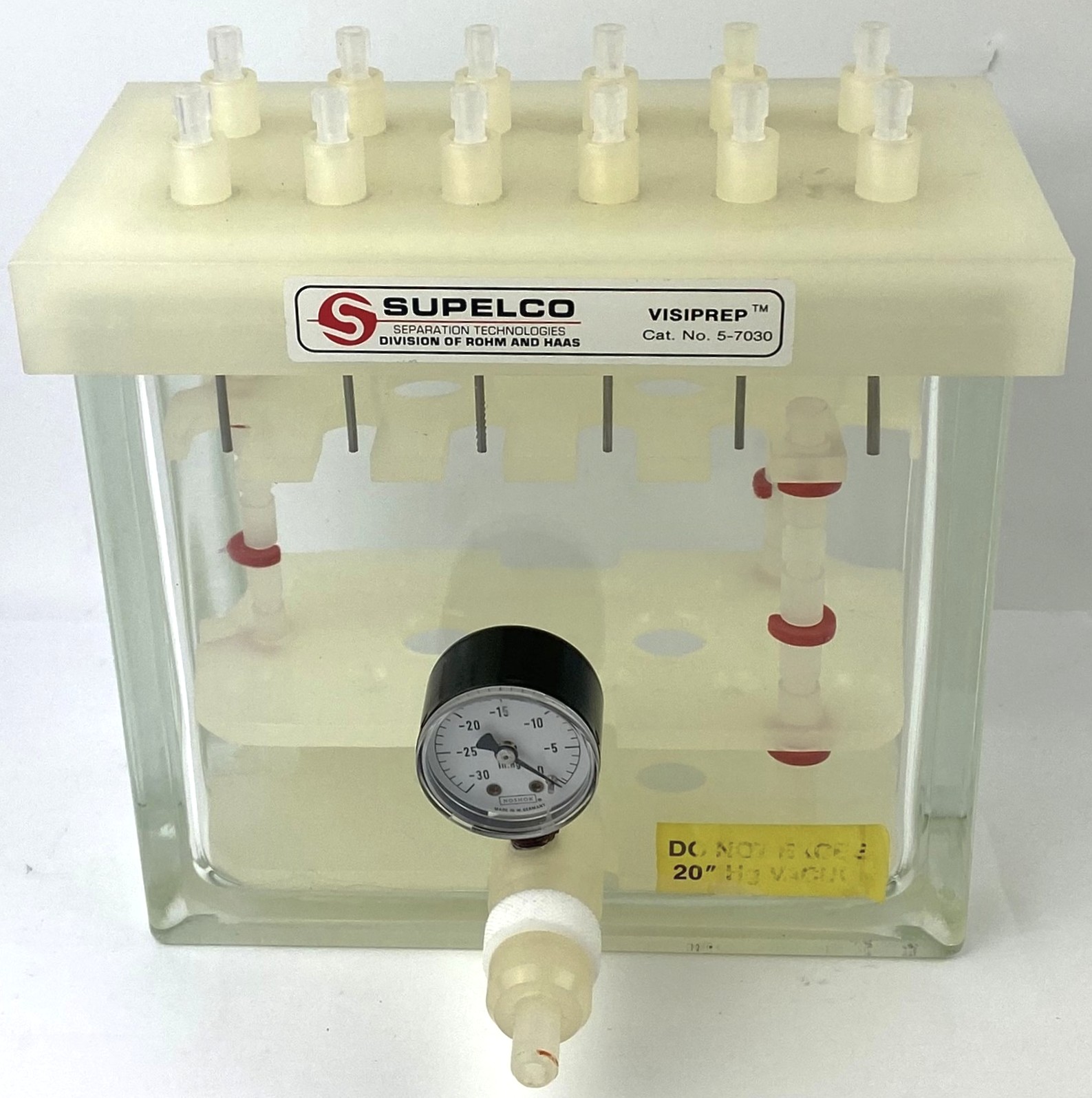 Used Supelco Visiprep 12-Port Vacuum Manifold for Solid Phase Extraction